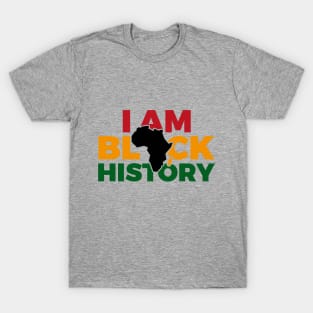 i am black history map T-Shirt